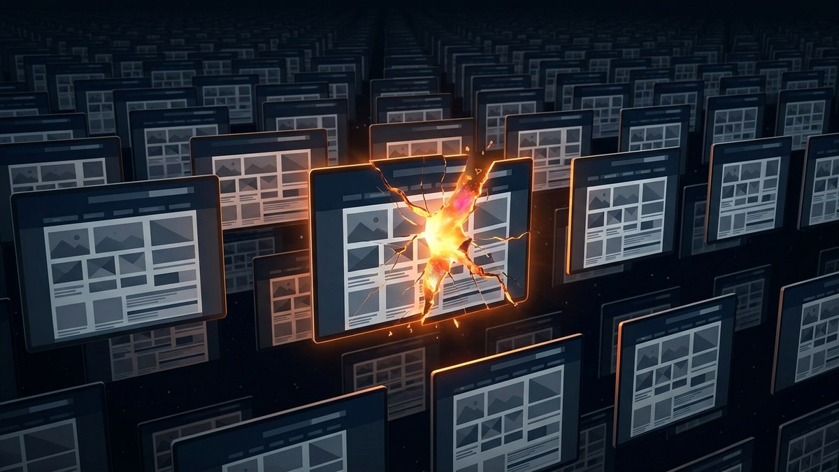 Sites web générés par IA — uniformité des templates
